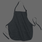 Medium Length Apron with Pouch Pockets.
