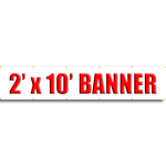 2' X 10' Full Color Banner