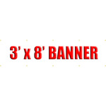 3' X 8' Full Color Banner