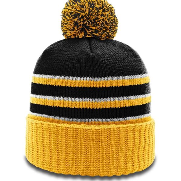  Richardson Stripe Pom Cuffed Beanie 134 Thumbnail