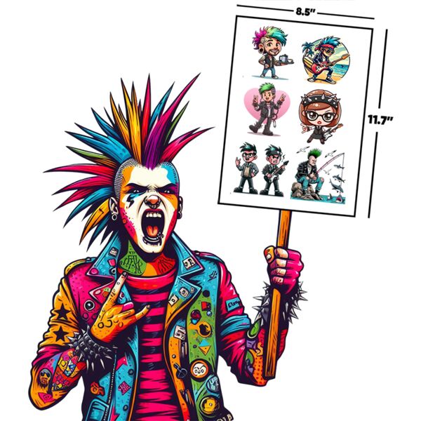 8.5" x 11.7" DTF Heat Transfer Thumbnail