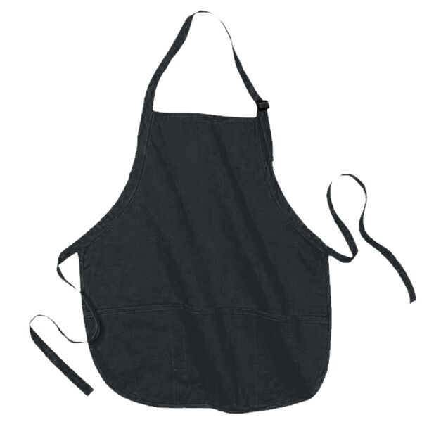 Medium Length Apron with Pouch Pockets. Thumbnail